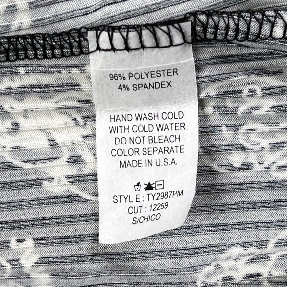 NWT Dressed in LALA Lex Ribbed Playsuit TOP in Zodiac Love Size Small - Picture 9 of 13